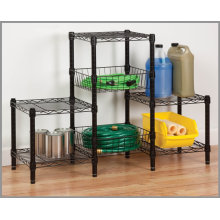 Chrome Metal Wire Shelving Unit for Living Room (CJ454580B3E)